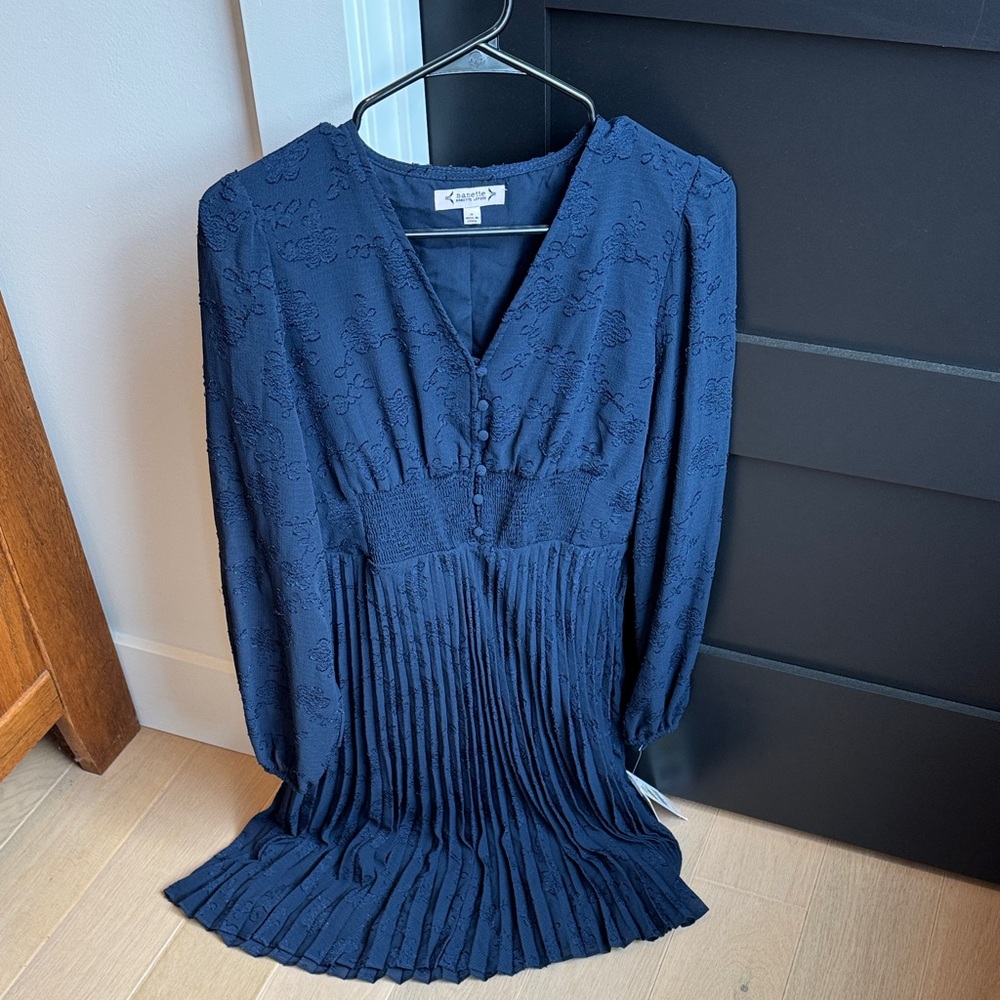 Nanette Lepore Navy Midi Dress
